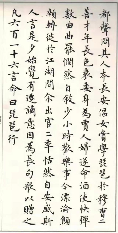 少見 著名書法家盧中南,楷書白居易 琵琶行 ,堪稱當(dāng)世精品